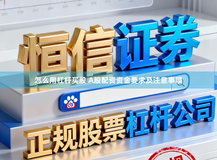 怎么用杠杆买股 A股配资资金要求及注意事项